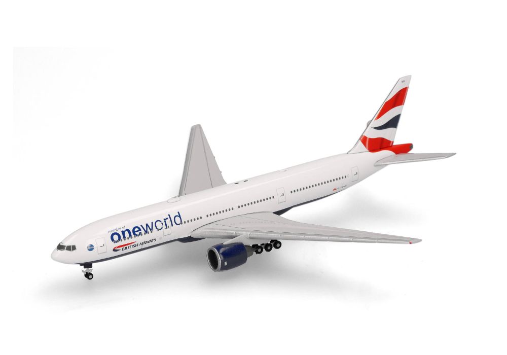 Herpa 539135 British Airways Boeing 777-200 "oneworld" 1:500 NEU