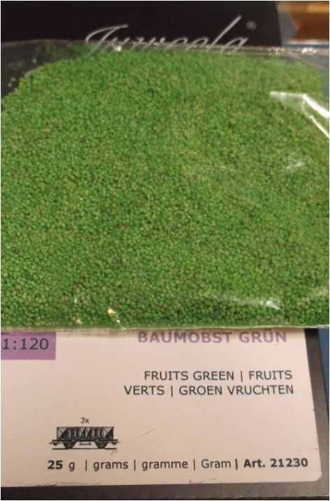 Juweela 21230 Baumobst grün, 25g (Miniatur)