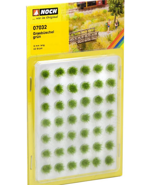Noch 07032 Grasbüschel Mini-Set grün 42 Stück 6 mm NEU OVP
