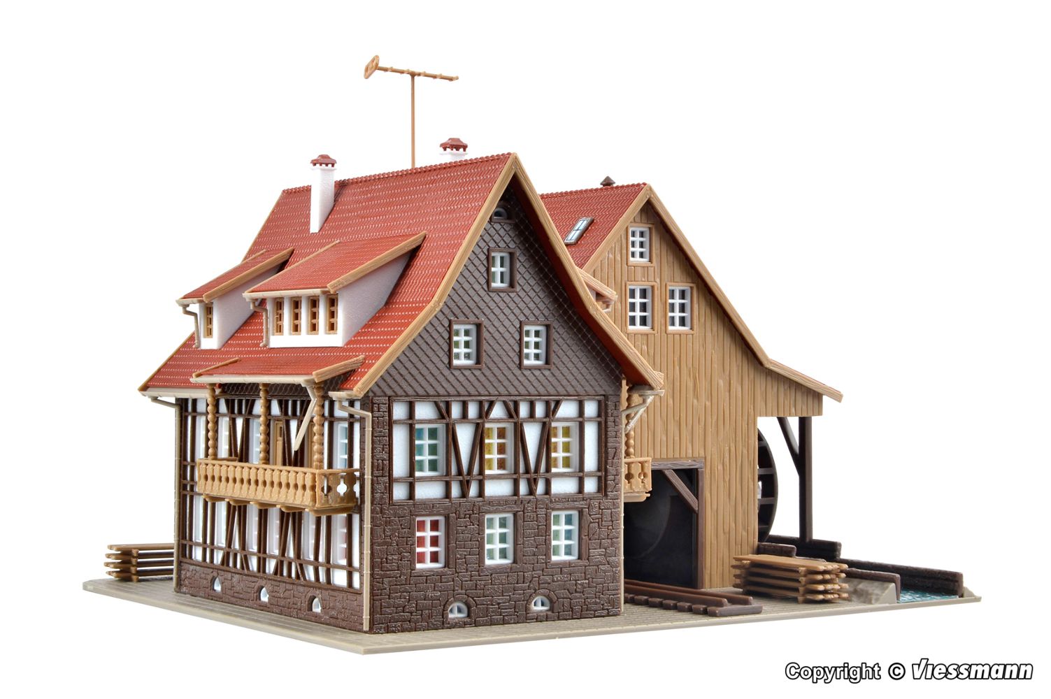 Vollmer 47713 Tonbachmühle mit Mühlrad und Sägegatter Spur N Neu