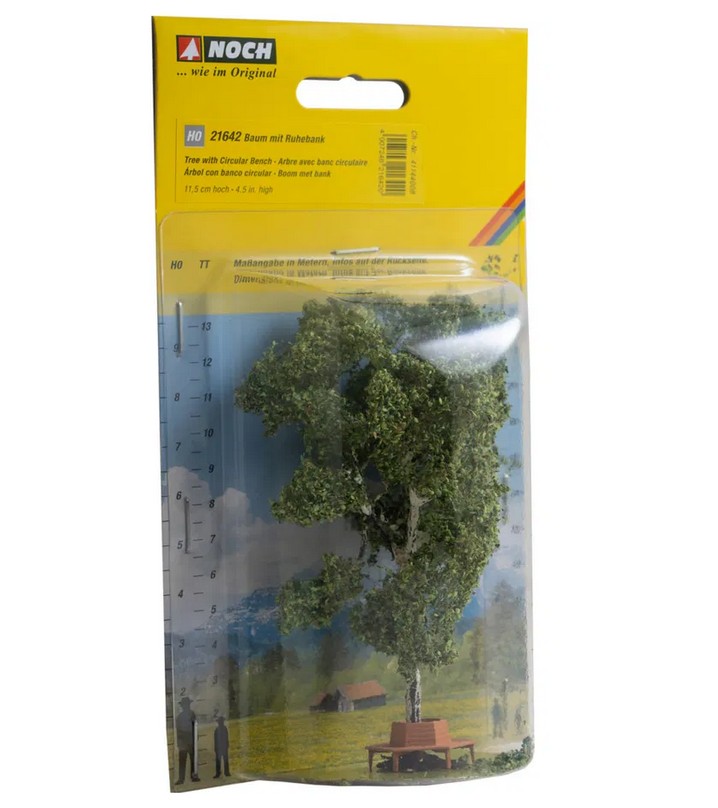 Noch 21642 Baum mit Ruhebank 11,5 cm hoch 1:87 Spur H0 NEU