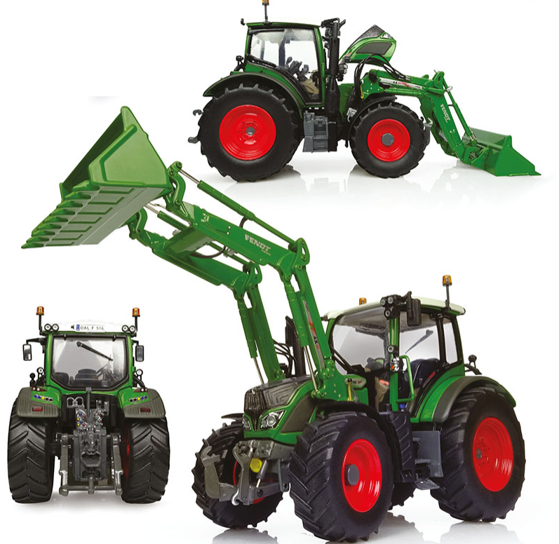 Universal Hobbies UH4981 Fendt 516 Vario with front loader 1:32 Spur 1 NEU OVP