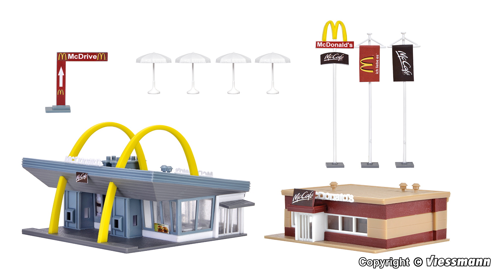 Vollmer 47766 McDonald`s Schnellrestaurant mit McCafé 1:160 Spur N