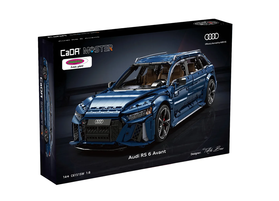 CaDA C61515W Audi RS6 Avant Super Sport 1:8 blau Bricks