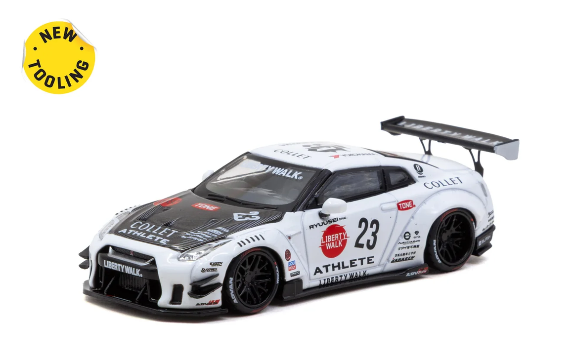Tarmac Works T64-090-WH LB-WORKS NISSAN GT-R R35 type 2 White 1:64 NEU