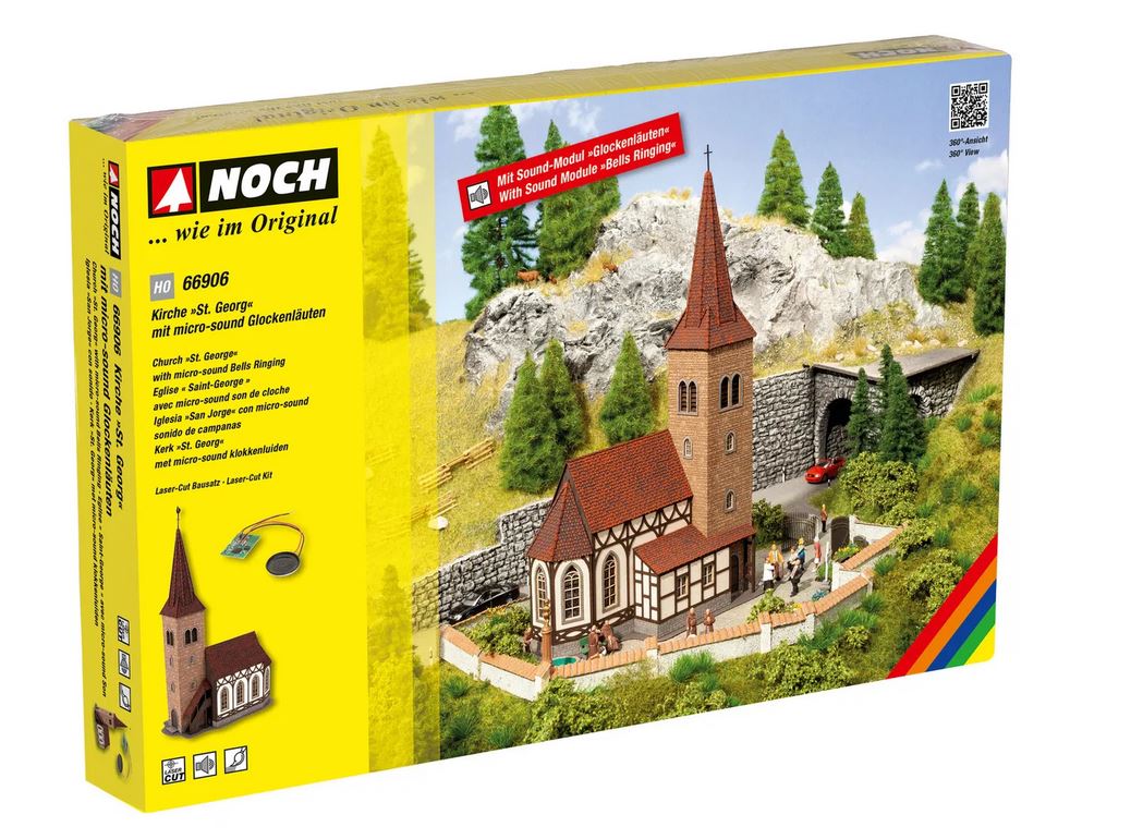 Noch 66906 Kirche St. Georg micro-sound Glockenläuten Spur H0