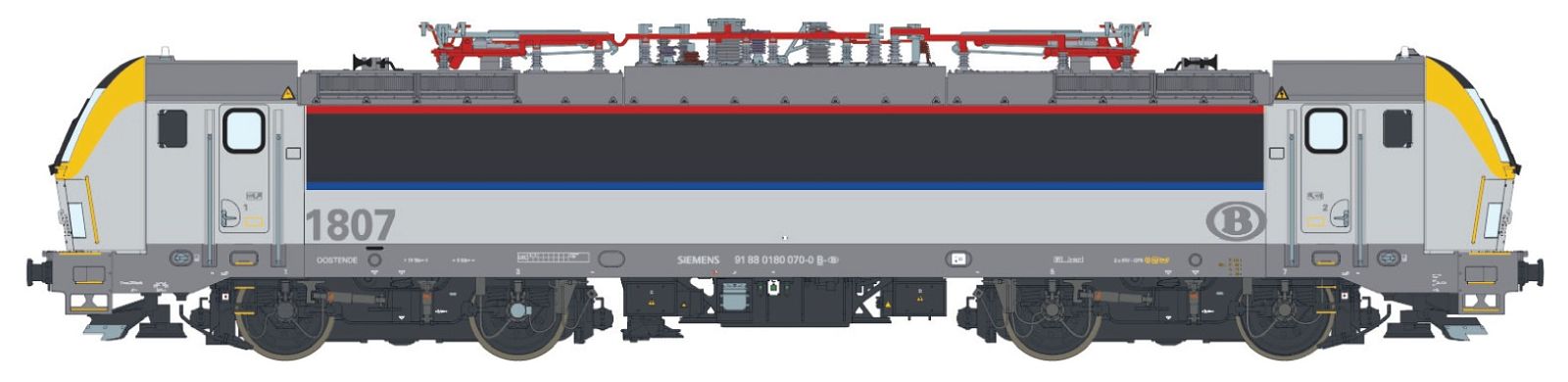 LS Models 12710S E-Lok HLE 18 (1807) SNCB, Ep.VI, AC Sound Spur H0