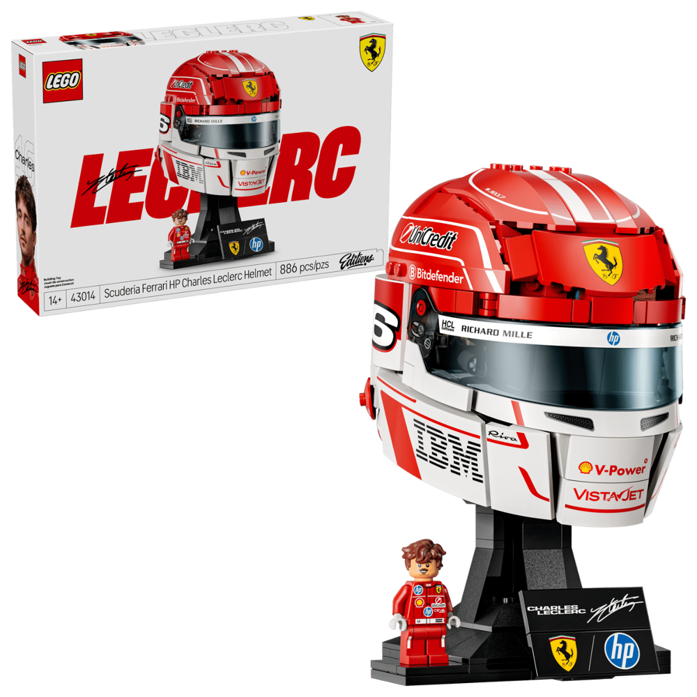 LEGO 43014 EDITIONS Scuderia Ferrari HP Charles Leclerc Helm NEU