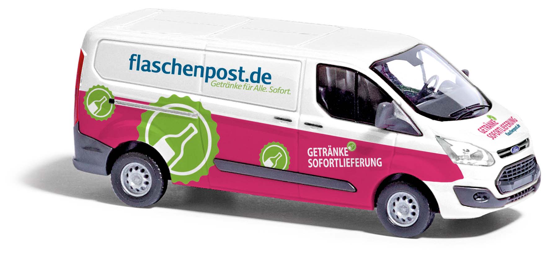Busch 52437 Ford Transit Custom Flachdach Kastenwagen 1:87 Neu