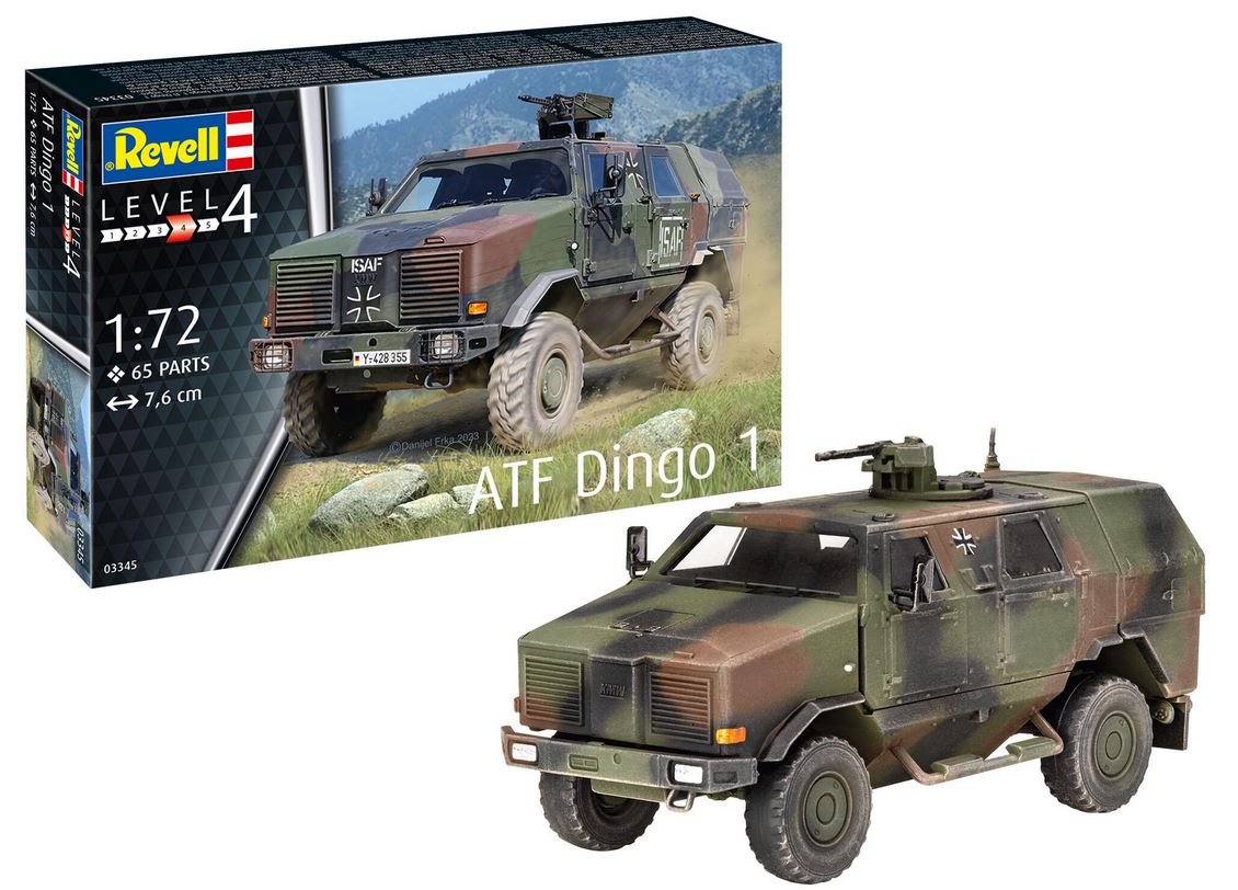 Revell 03345 ATF Dingo 1 1:72 Plastikmodellbausatz Neu OVP