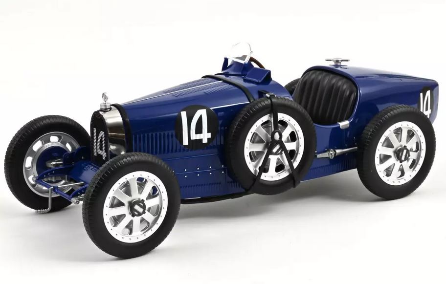 Norev 125703 Bugatti T35 1925 Dunkelblau 1:12 Standmodell NEU