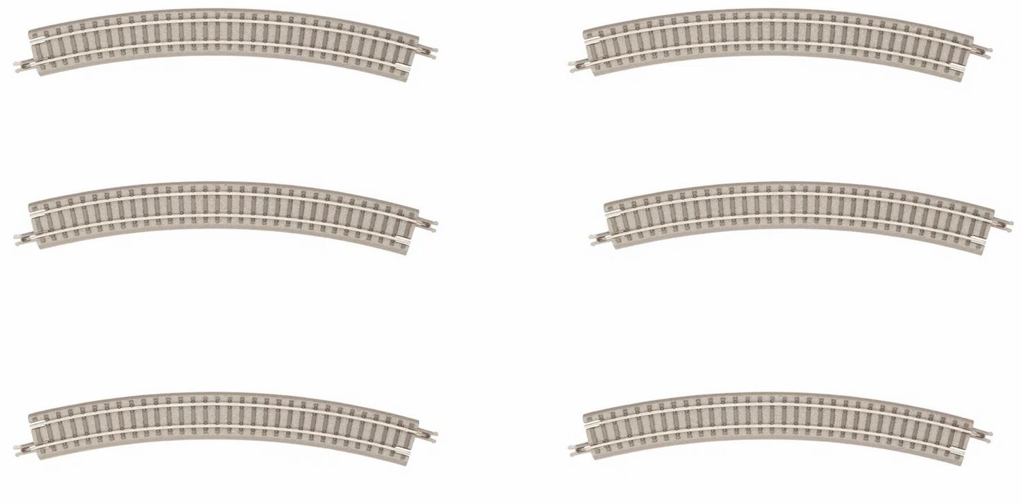 Rokuhan R075 Gleis überhöht R245-30° mit Betonschwellen Spur Z