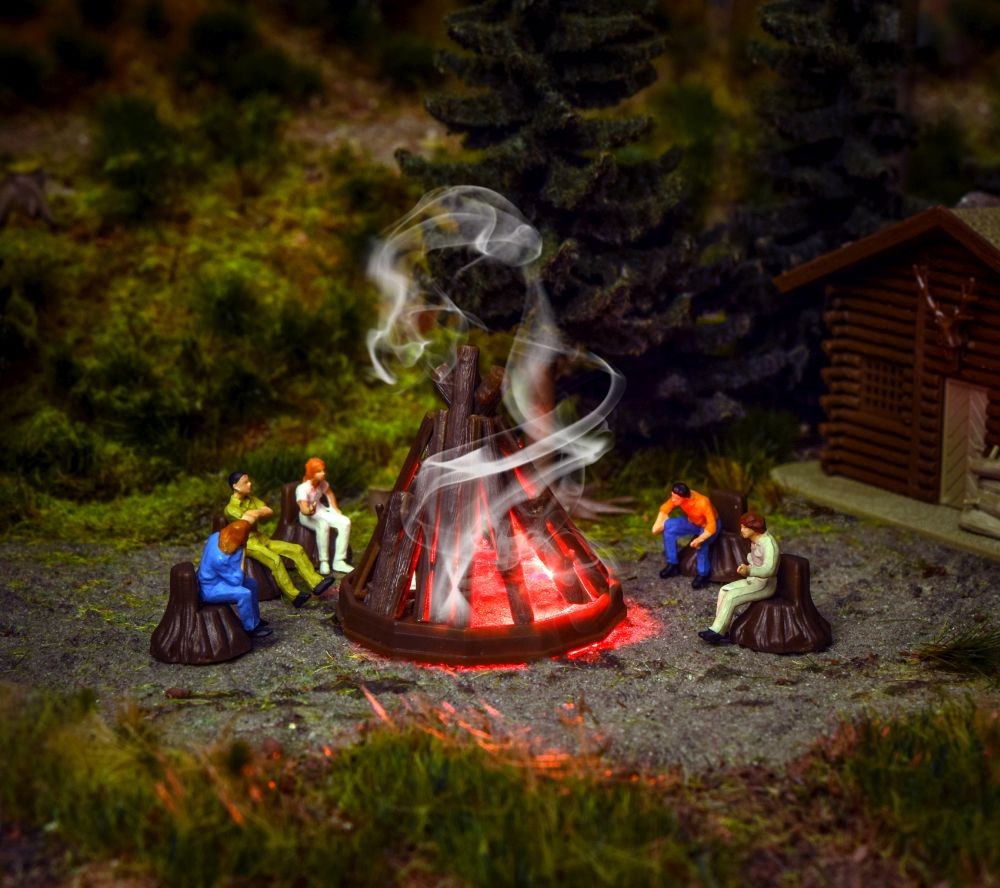 Vollmer 43667 Lagerfeuer - Spur H0 - Neu - OVP - ohne Beleuchtung