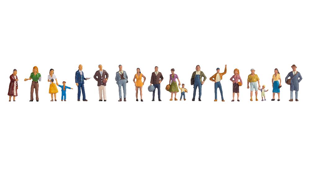 Noch 16110 XL-Set “Passanten” 18 Figuren Spur H0
