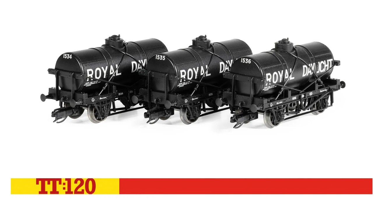 Hornby TT6046 Royal Daylight - 12T Tank Wagon - Triple Pack Spur TT