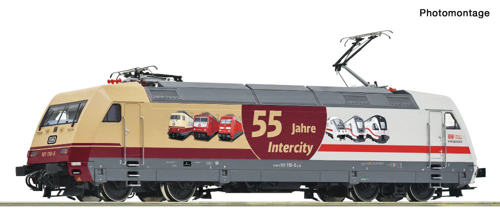 Roco 7510324 E-Lok 101 110-5 DB AG "55 Jahre IC" DC-Snd. Spur H0
