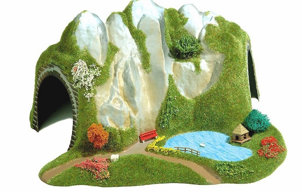 Busch 3011 Tunnel mit See H0