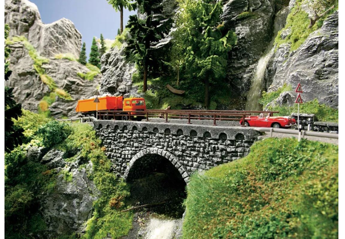Noch 58690 Achtobel-Brücke 1:87 Spur H0 Fertigmodell Neu OVP