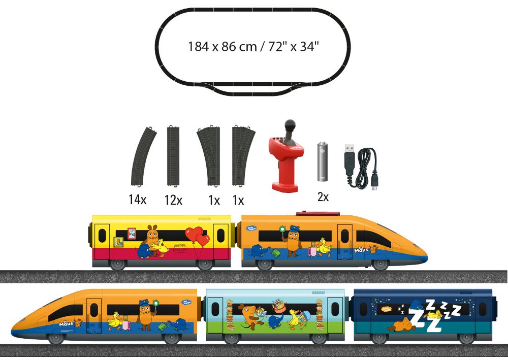Märklin 29381 my world - Startpackung "Mauszug" 1:87 Spur H0 NEU