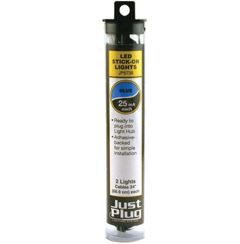 Woodland Scenics JP5738 Blue Stick-on LED Lights - Neu - OVP