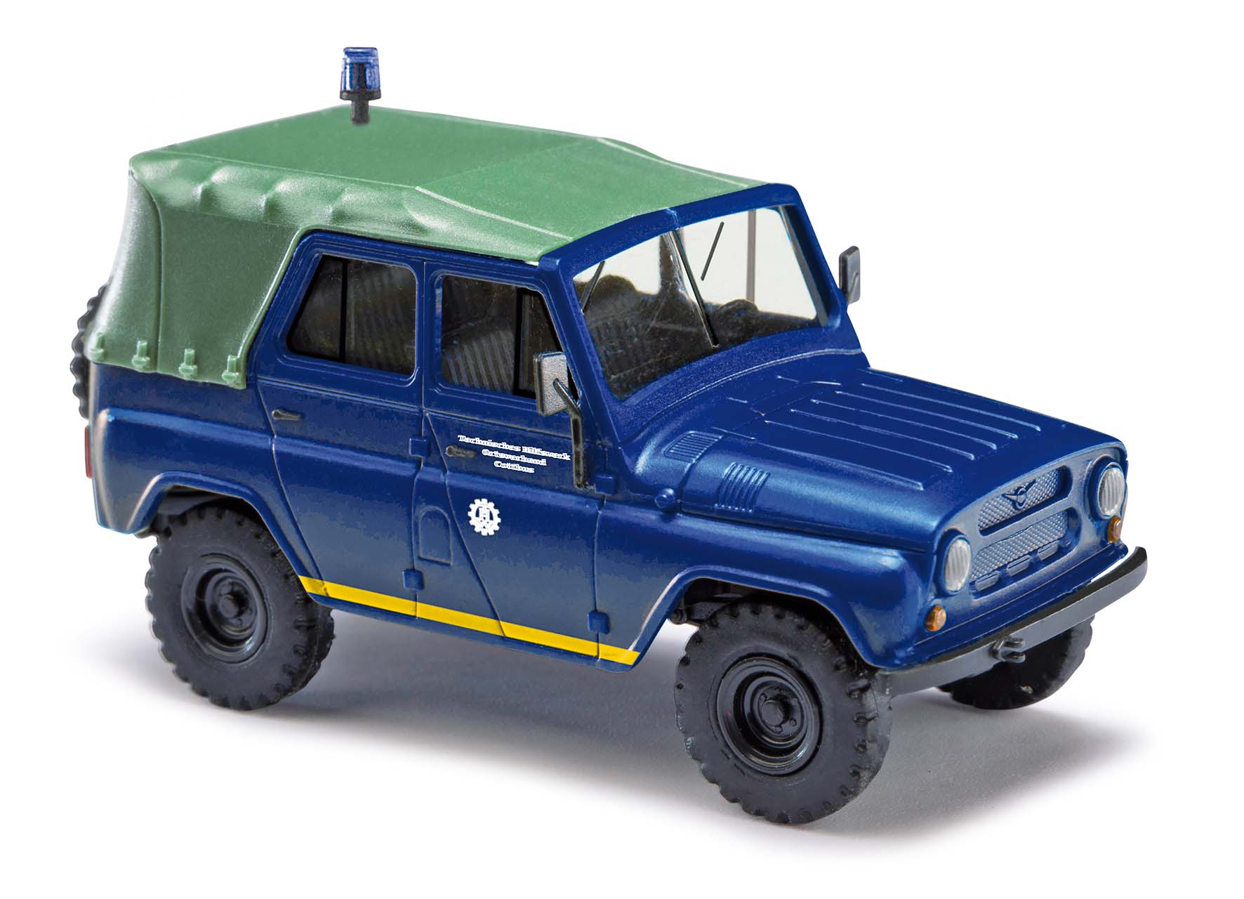 Busch 52110 UAZ 469 THW Cottbus 1:87 Spur H0 Standmodell Neu