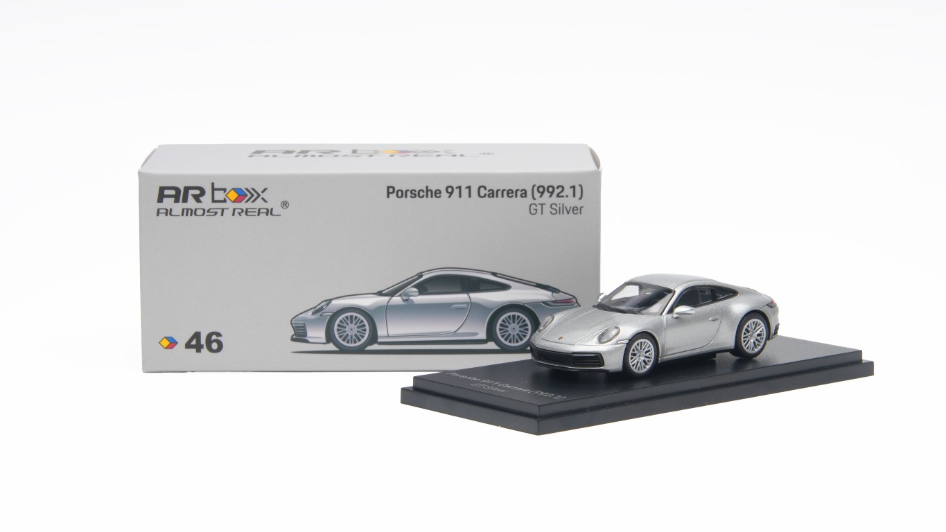 Almost Real 641004001 PORSCHE 911 CARRERA (992.1) - GT SILVER 1:64