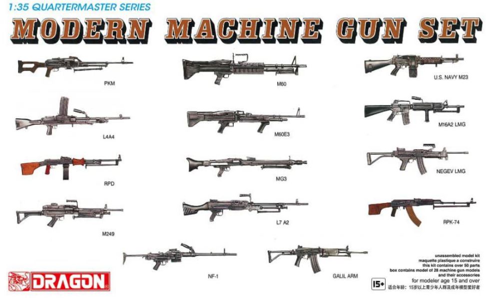 Dragon 3806 Modern Machine Gun Set 1:35 Modellbausatz Neu OVP
