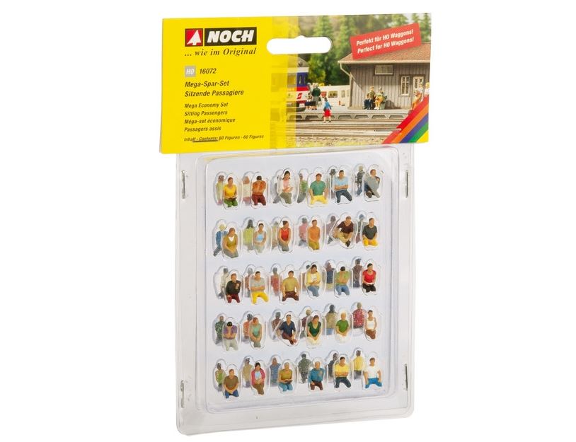 Noch 16072 Mega-Spar-Set "Sitzende Passagiere" Spur H0 NEU OVP Figuren