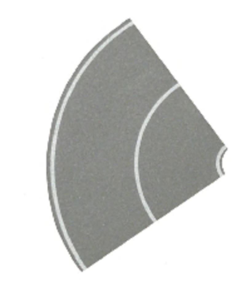 Heki 6583 Kurven Beton - 90 Grad Kurve - Spur N - Neu - OVP