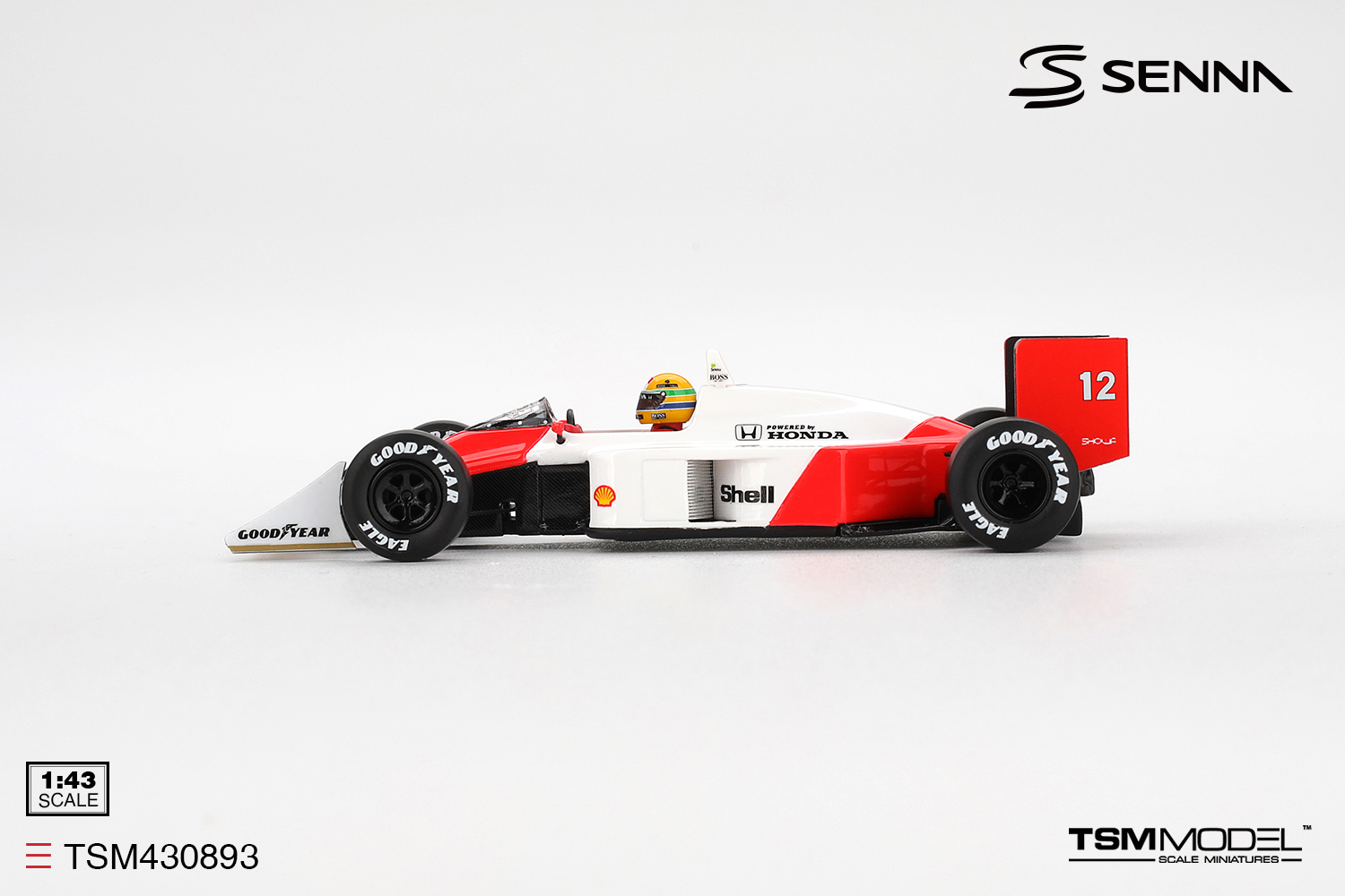 TSM TSM430893 1:43 MCLAREN MP4/4 #12 AYRTON SENNA