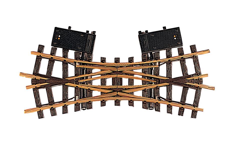 LGB 12260 Elektrische Doppelkreuzungsweiche, 22,5° - Spur G