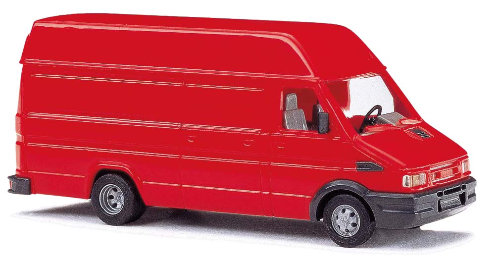 Busch 89114 Iveco Kastenwagen rot 1:87 Spur H0 Standmodell Neu