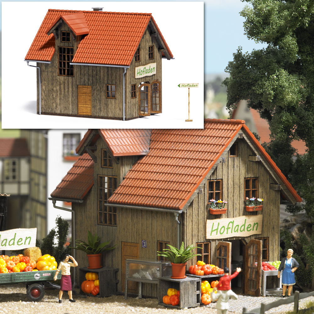 Busch 1512 Hofladen 1:87 Spur H0 Bausatz Neu OVP