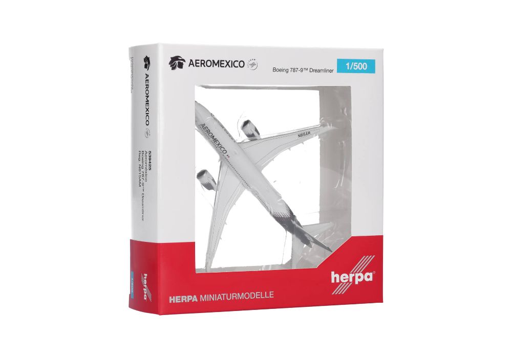 Herpa 539425 Aeroméxico Boeing 787-9 Dreamliner - new livery 1:500