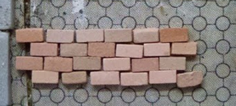 Juweela 28146 Straßen-/Gehweg-Pflaster rot Mix, 10000x (Miniatur)