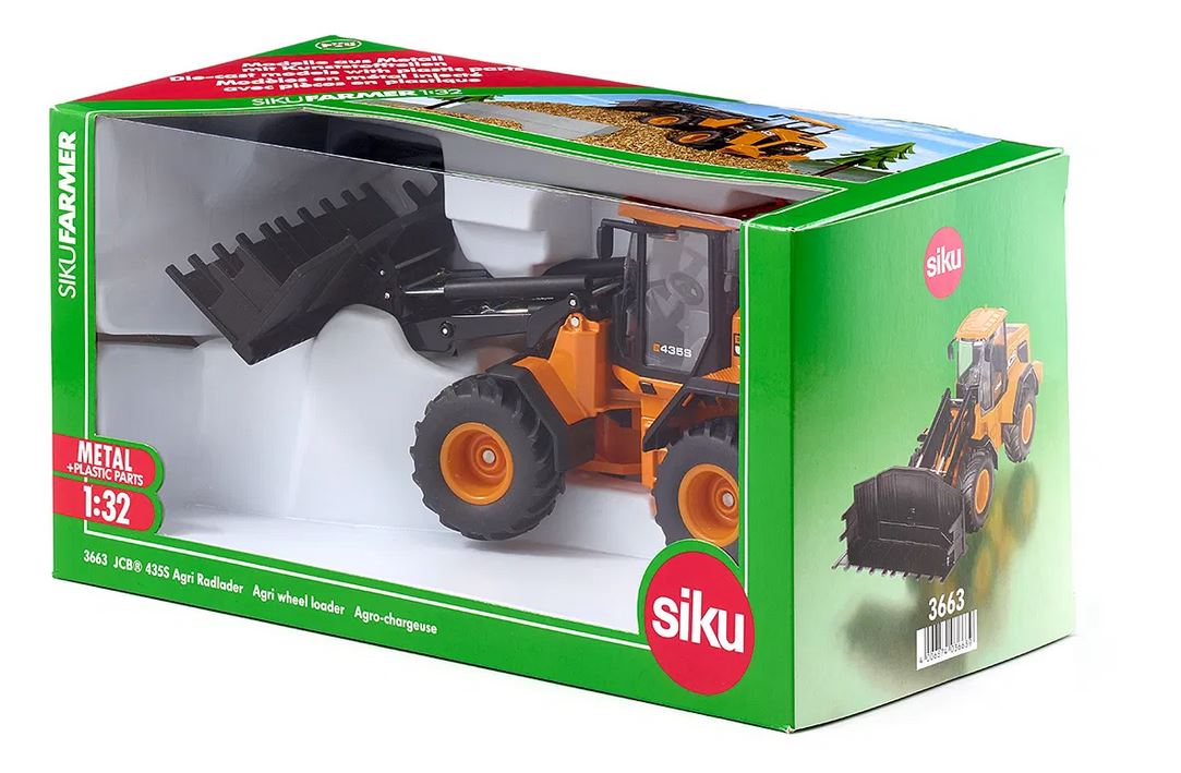 Siku 3663 JCB 435S Agri Radlader 1:32 Spur 1 Standmodell Neu