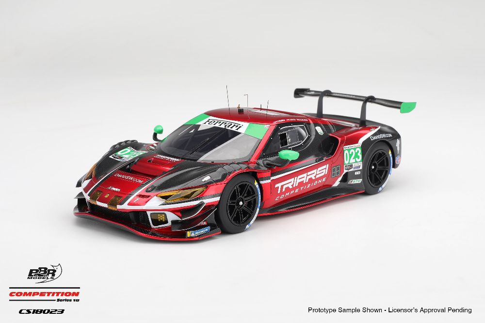 BBR CS18023 1:18 FERRARI 296 GT3 #23 TRIARSI COMPETIZIONE IMSA PETIT