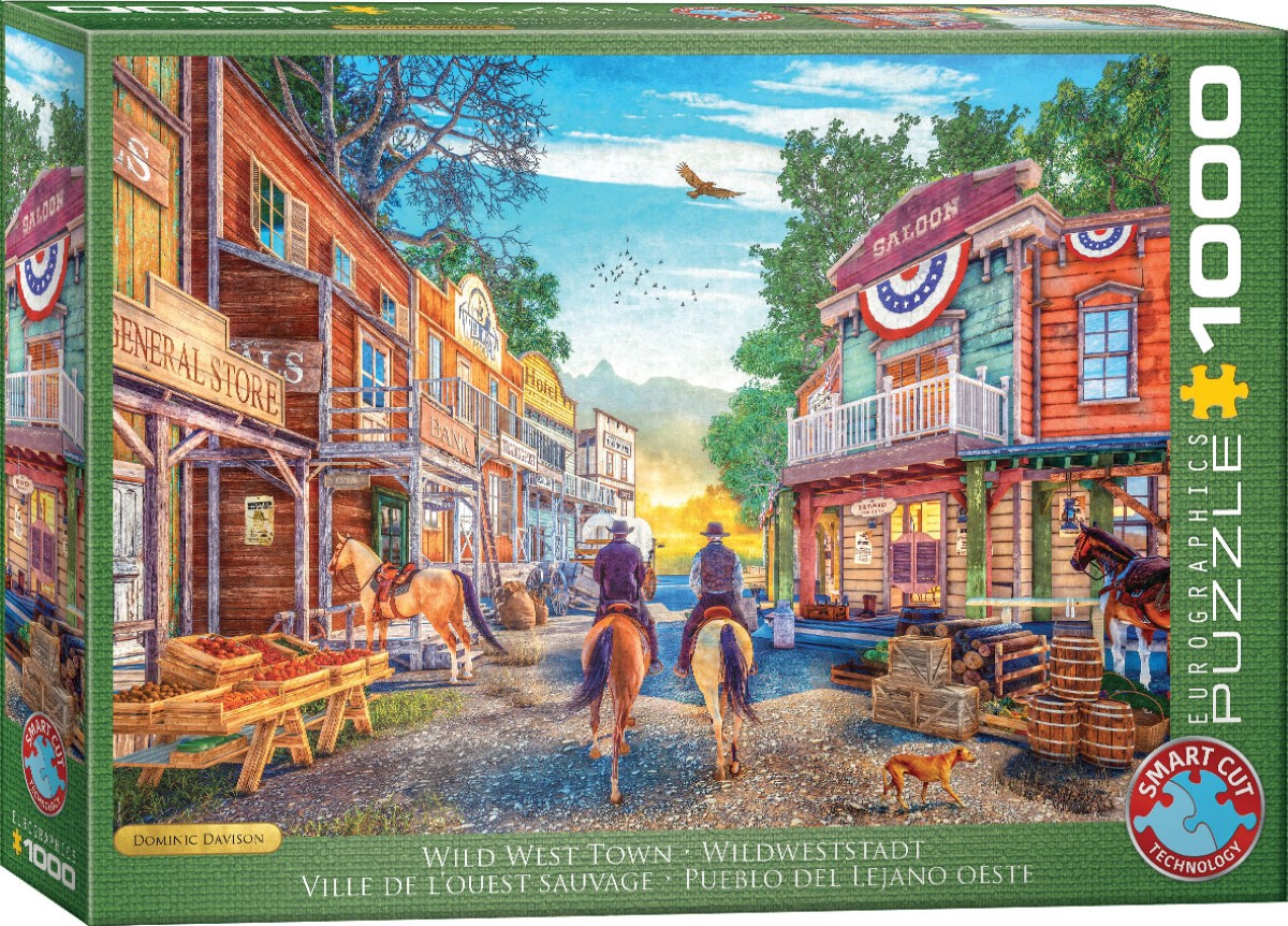 EUROGRAPHICS 6000-6028 Wildweststadt 1000 Teile Puzzle Neu OVP