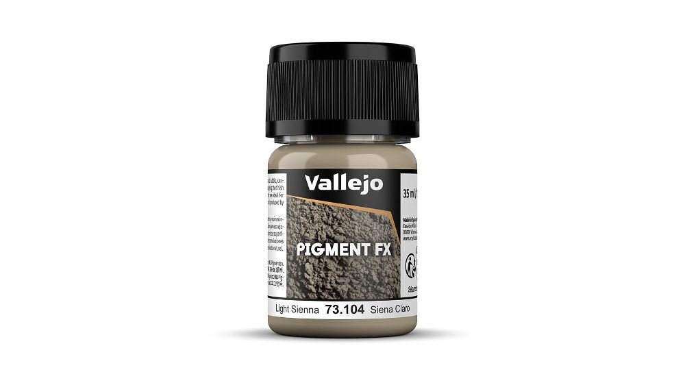 Vallejo 73104 Siena, hell, 35 ml Pigment NEU