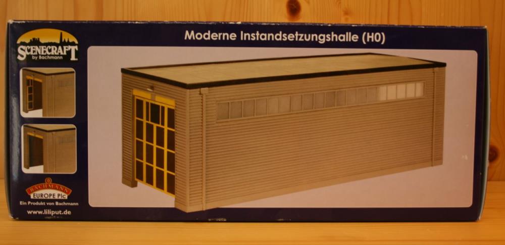 Scenecraft CO4411 Moderne Instandsetzungshalle 1:87 H0 Fertigmodell