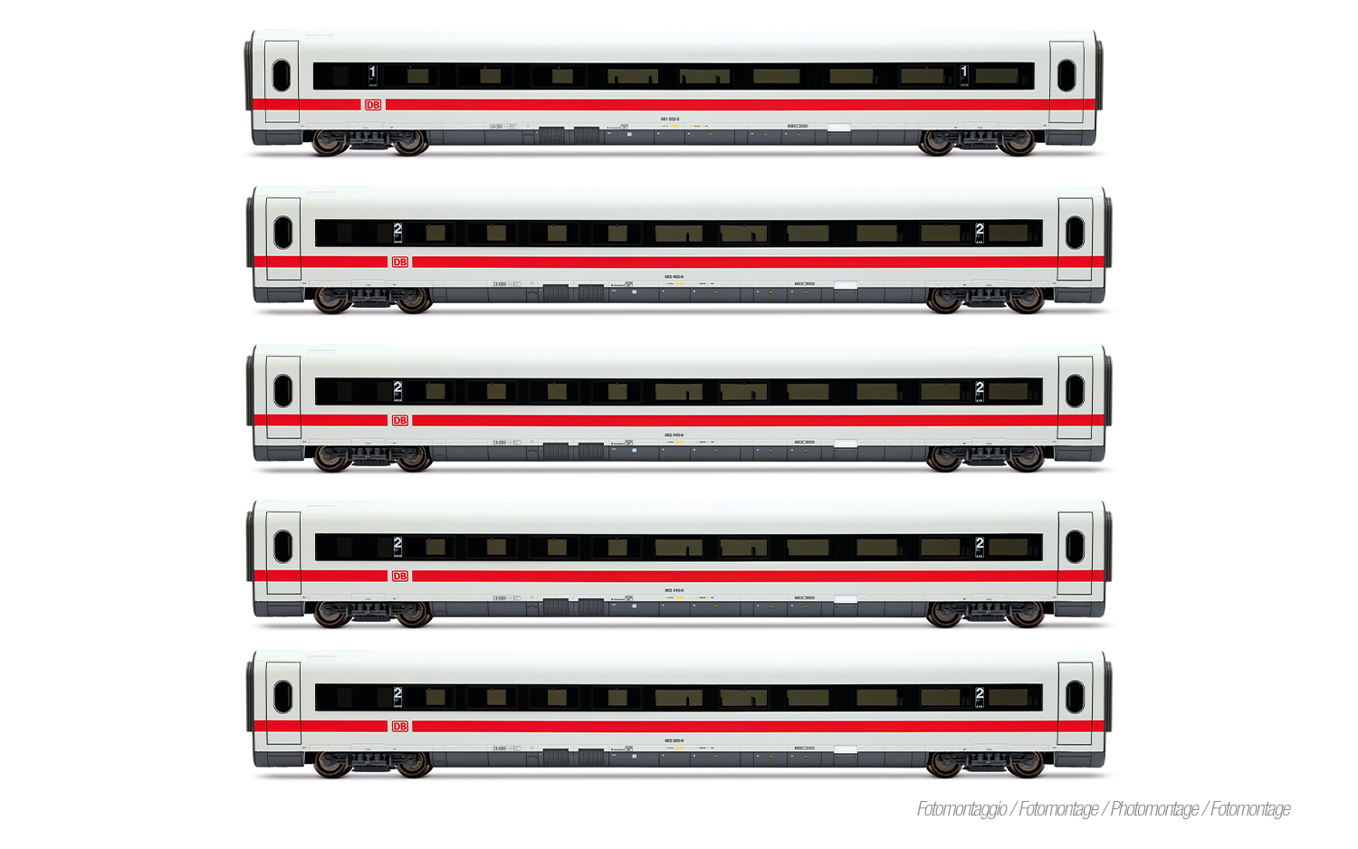 Lima HL4682 DB AG, 5-tlg. Set Zwischenwagen für ICE-1 HL1751 (1 x 1. Kla