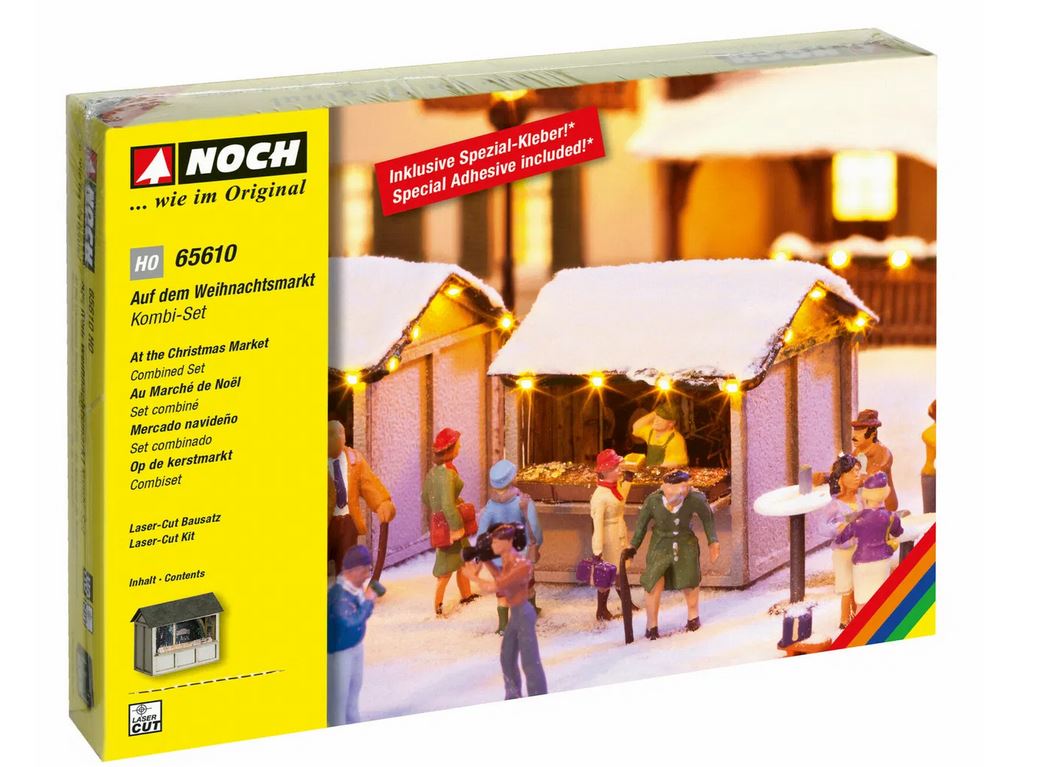 Noch 65610 Kombi-Set Auf dem Weihnachtsmarkt 1:87 Spur H0