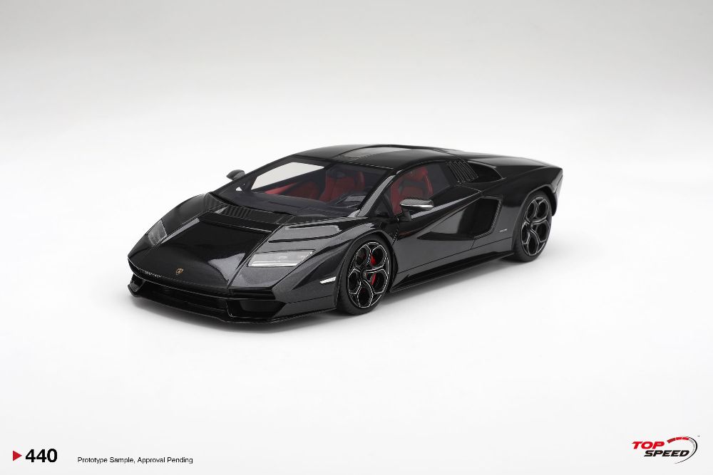 Top Speed 440 1:18 LAMBORGHINI COUNTACH LPI 800-4 NERO MAIA 2023