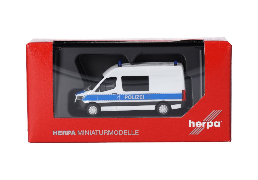 Herpa 098786 MB Sprinter '18 Halbbus HD Polizei/Brandermittler 1:87