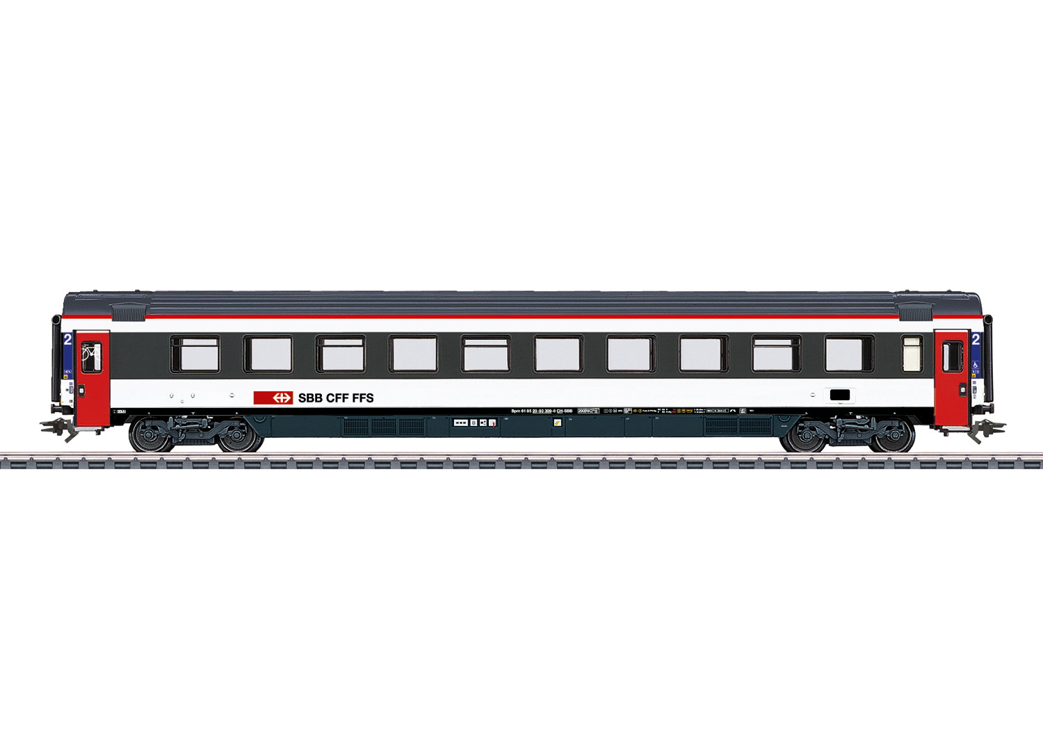 Märklin 43675 EuroCity-Schnellzw.Bpm SBB
