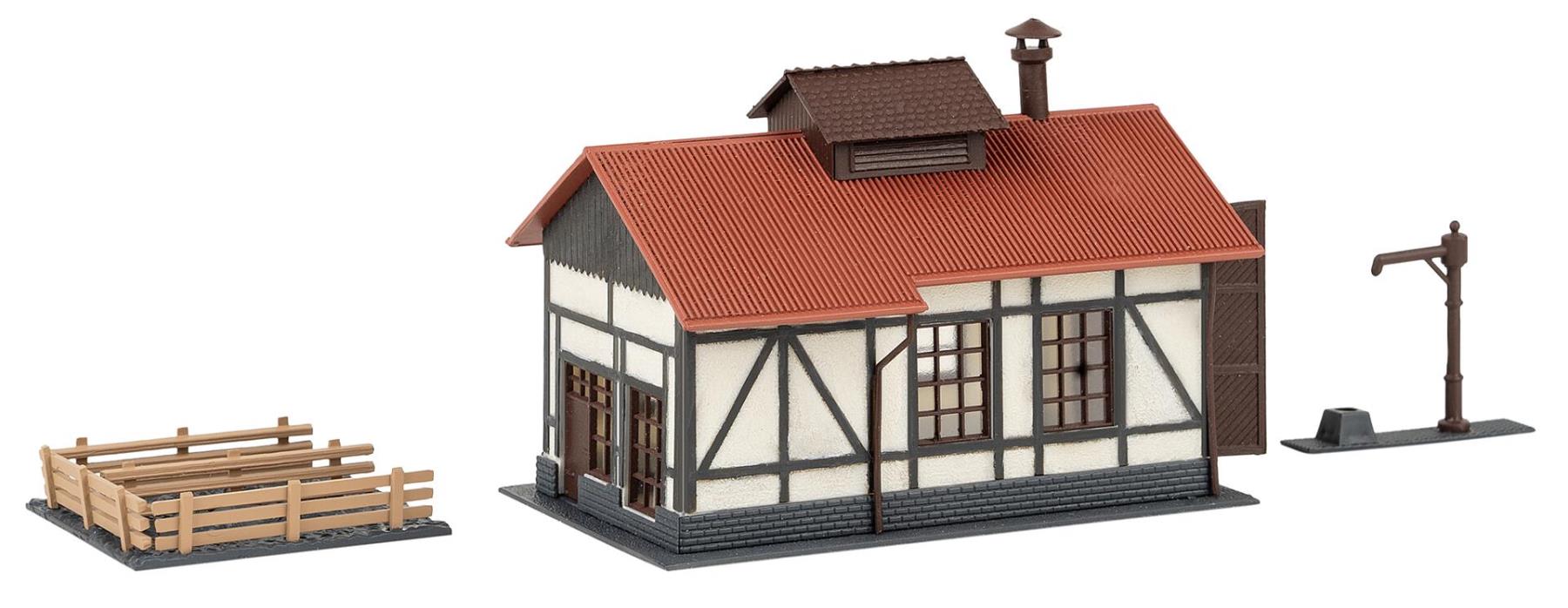 Faller 222104 Segmentdrehscheibe mit Lokschuppen 1:160 Spur N