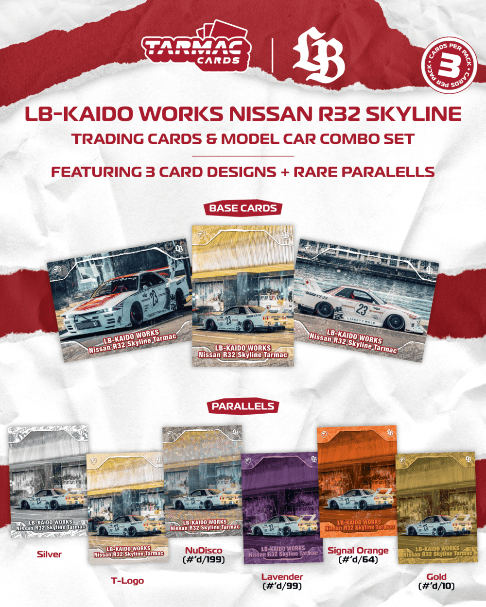 Tarmac Works T64-097-25TAS 1:64 NISSAN SKYLINE (R32) LB-KAIDO WORKS TARMAC 2026