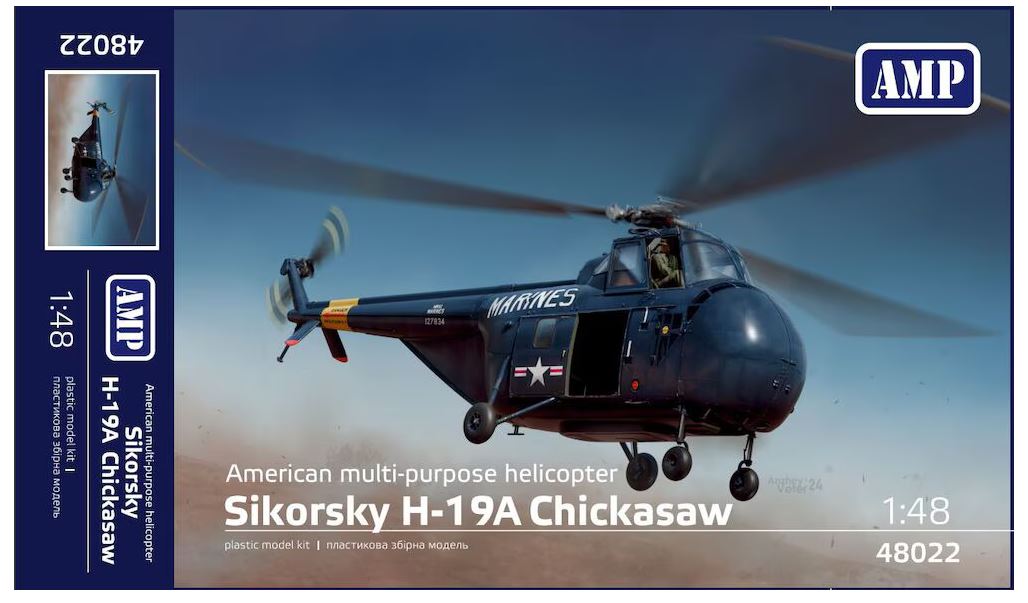 AMP Models 48022 Sikorsky H-19 Chickasaw 1:48 Bausatz Neu OVP