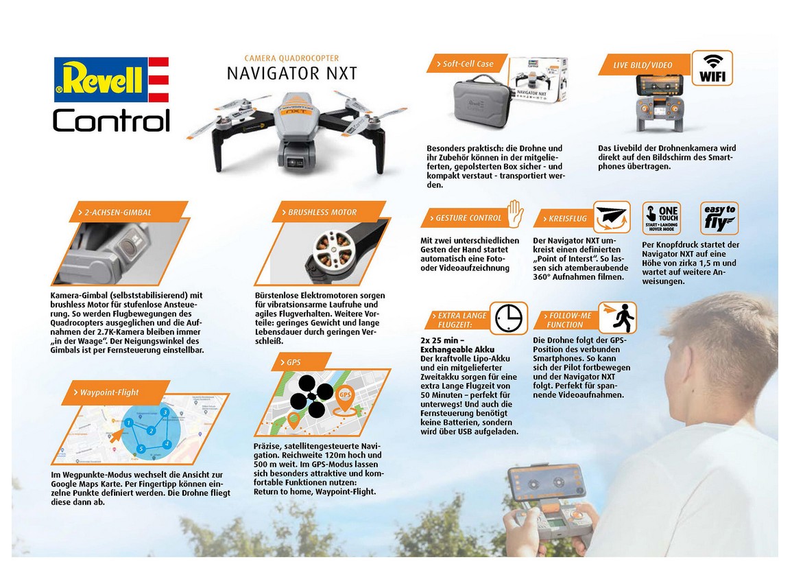 Revell 23811 RC Quadrocopter Navigator NXT Neu OVP
