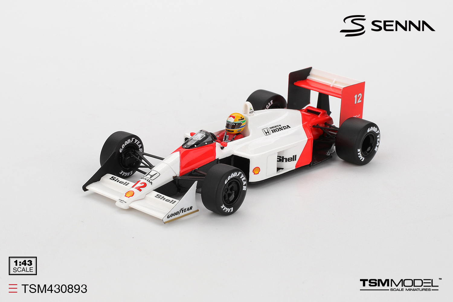 TSM TSM430893 1:43 MCLAREN MP4/4 #12 AYRTON SENNA
